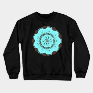 Teal Tree Mandala Crewneck Sweatshirt